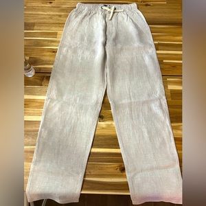 J.Crew linen-cotton blend drawstring pants size XS. New with tags.
